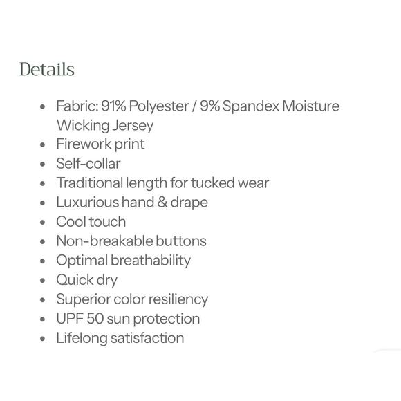 Donald‎ Ross Firework Jersey Active Golf Polo Men's Size Large Performance - Picture 8 of 9